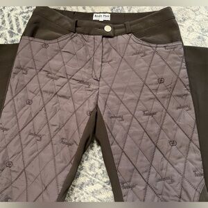 Rare vintage quilted  pant size 4 Korea GG Ferragoo Burberry line Boss Plus